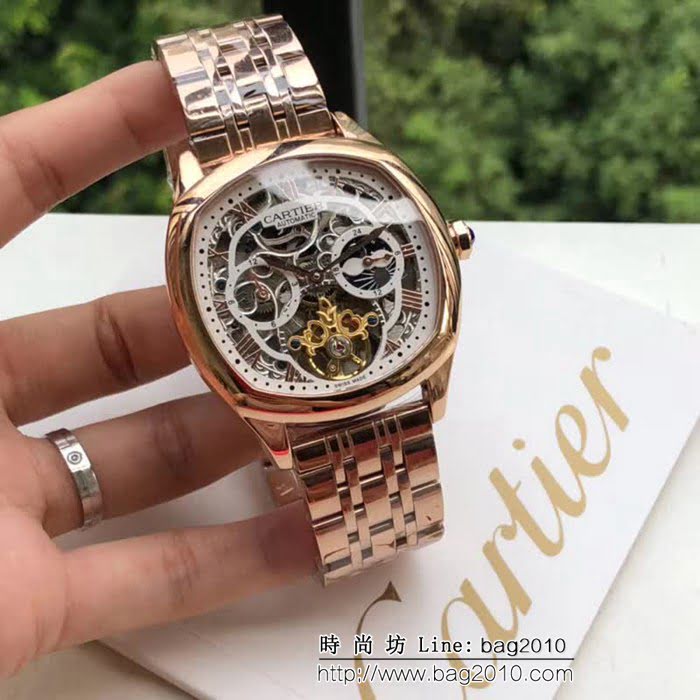 CARTIER卡地亞 最新設計鏤空新品 精品男士腕表 WSS2451
